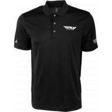 FLY RACING POLO BLACK/WHITE 2X