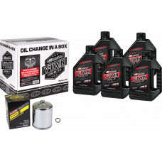 V-TWIN SYN OIL CHANGE KIT M8 CHROME FILTER