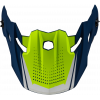 MX-96 502 VISOR W/SCREWS MATTE BLUE/GREEN