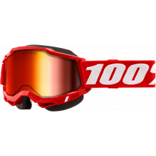 ACCURI 2 SNOWMOBILE GOGGLE RED W/ RED MIRROR LENS