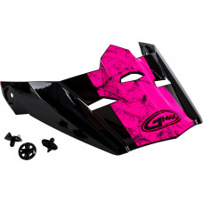 VISOR W/SCREWS DOMINANT MX-46 BLACK/PINK/WHITE MD-2X