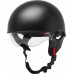 HH-65 HALF HELMET NAKED MATTE BLACK LG