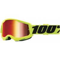 STRATA 2 JUNIOR GOGGLE FLUO YELLOW MIRROR RED LENS