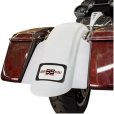 SWOOP SHORT SPORT REAR FENDER W/BLACK PLATE FRAME SWOOP SHORT SPORT REAR FENDER W/BLACK PLATE FRAME