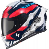 EXO-R1 AIR FULL FACE HELMET CARBON RASTOR RED/WHT/BLUE 2X