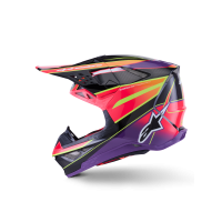 SUPERTECH S-M10 ERA HELMET PNK/VIOLET/YLW FLUO GLOSSY 2X