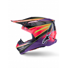 SUPERTECH S-M10 ERA HELMET PNK/VIOLET/YLW FLUO GLOSSY 2X