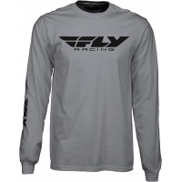 FLY CORPORATE L/S TEE GREY 2X