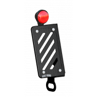 SLASH CUR LIC PLT KIT VERT BLACK