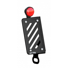 SLASH CUR LIC PLT KIT VERT BLACK