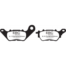 BRAKE PADS SFA706 ORGANIC SCOOTER