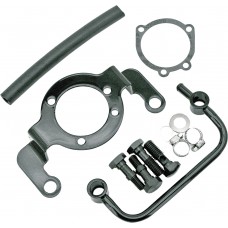 COMPLETE MNT KIT BREATHER TUBE BLACK BIGTWIN 93-17 NON-TBW