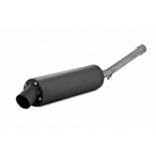SINGLE SLIP-ON SYSTEM W/ UTILITY MUFFLER BLK HON