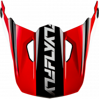 KINETIC CREST HELMET VISOR RED/BLACK/WHITE MD/LG