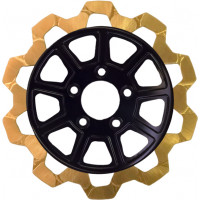9 SPOKE ROTOR FRONT BLK/SGOLD BOW TIE 11.8