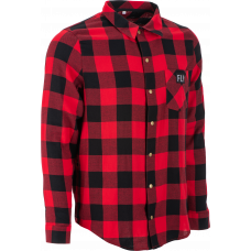 FLY TEK FLANNEL RED/BLACK SM