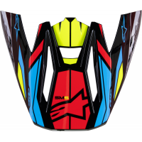 S-M5 VISOR ACTION 2 BLK/YLW FLUO/BRT RD GLOSSY