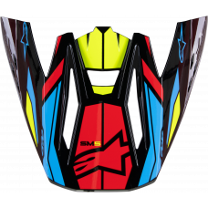 S-M5 VISOR ACTION 2 BLK/YLW FLUO/BRT RD GLOSSY