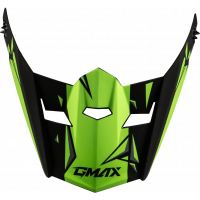 YOUTH MX-46Y UNSTABLE VISOR MATTE BLACK/GREEN YS-YL