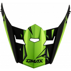 YOUTH MX-46Y UNSTABLE VISOR MATTE BLACK/GREEN YS-YL