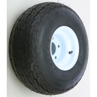 TRAILER TIRE AND WHEEL ASSEMBLY WHITE