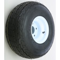 TRAILER TIRE AND WHEEL ASSEMBLY WHITE