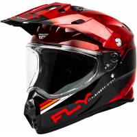 TREKKER KRYPTEK CONCEAL HELMET RED/BLACK 2X