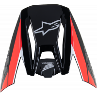 HONDA S-M5 HELMET VISOR BLACK/RED GLOSSY