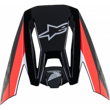 HONDA S-M5 HELMET VISOR BLACK/RED GLOSSY