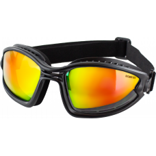 BALLAST SUNGLASSES BLK/CRM RED W RED/YLW LENS