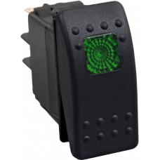 LIGHTED ROCKER SWITCH GREEN