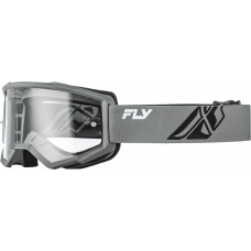 YOUTH FOCUS GOGGLE GREY/BLACK W/ CLEAR LENS