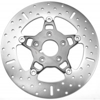 V-TWIN STREET ROTOR FSD009BLK FLOATING CHROME/BLACK