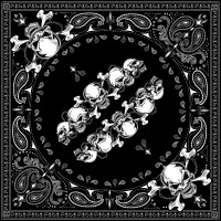 BANDANNA SKULL ROW