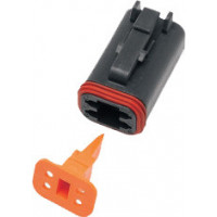 4-WIRE BLACK DEUTSCH PLUG & WDGLCK HD# 72114-94BK 4-WIRE BLACK DEUTSCH PLUG & WDGLCK HD# 72114-94BK