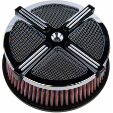 X-FORCE AIR CLEANER KIT CHROME/BLACK