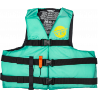 NYLON FLOTATION VEST SEAFOAM GREEN/YELLOW 2X NYLON FLOTATION VEST SEAFOAM GREEN/YELLOW 2X