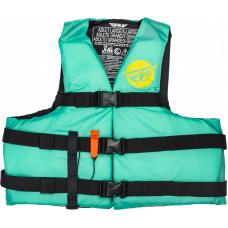 NYLON FLOTATION VEST SEAFOAM GREEN/YELLOW 2X