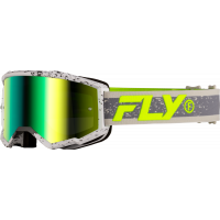ZONE GOGGLE DARK GREY/HI-VIS W/ IRIDESCENT GRN MIRROR LENS