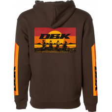 SUNDAY STRIPE HOODIE BROWN 2X