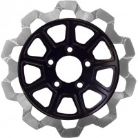9 SPOKE ROTOR FRONT BLK/SIL BOW TIE 11.8