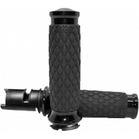 DIAMOND CONTOUR BLACK TWIST GRIP