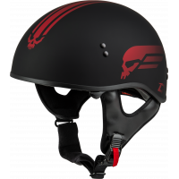 HH-65 RETRIBUTION HELMET MATTE BLACK/RED 2X
