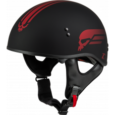 HH-65 RETRIBUTION HELMET MATTE BLACK/RED 2X
