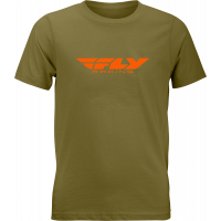 YOUTH FLY CORPORATE TEE OLIVE/ORANGE YL