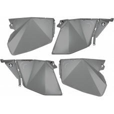 TRADITIONAL HALF DOORS TITANIUM MATTE METALLIC POL