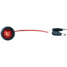 MICRONOVA ROUND LED RED W/GROMMET