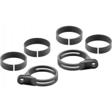 FRONT TURN SIGNAL FORK MOUNT KIT BLACK