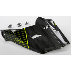 VISOR W/SCREWS COLFAX MX-46Y BLACK/HI-VIS YEL YS-YL