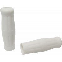 GRIPS OLD SCHOOL WHITE W/O THROTTLE SLEEVE